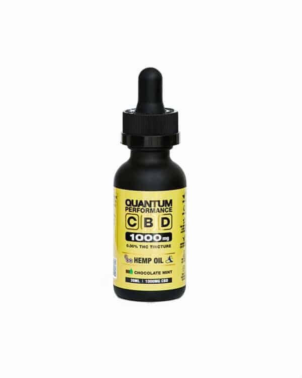 QPT CBD plus CBN chocolate mint tincture bottle for nighttime sleep support and recovery