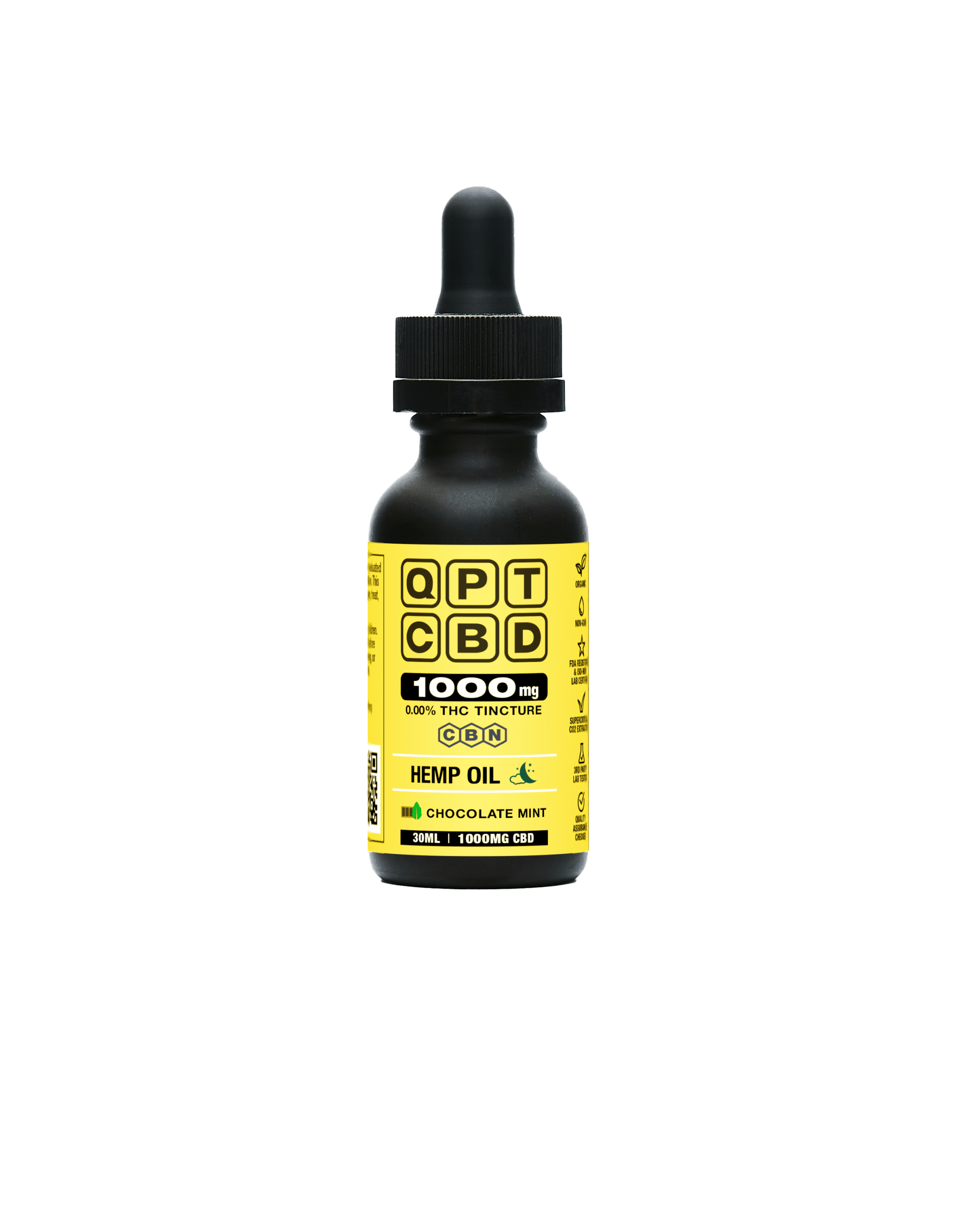 QPT CBD sleep aid tincture chocolate mint with CBN